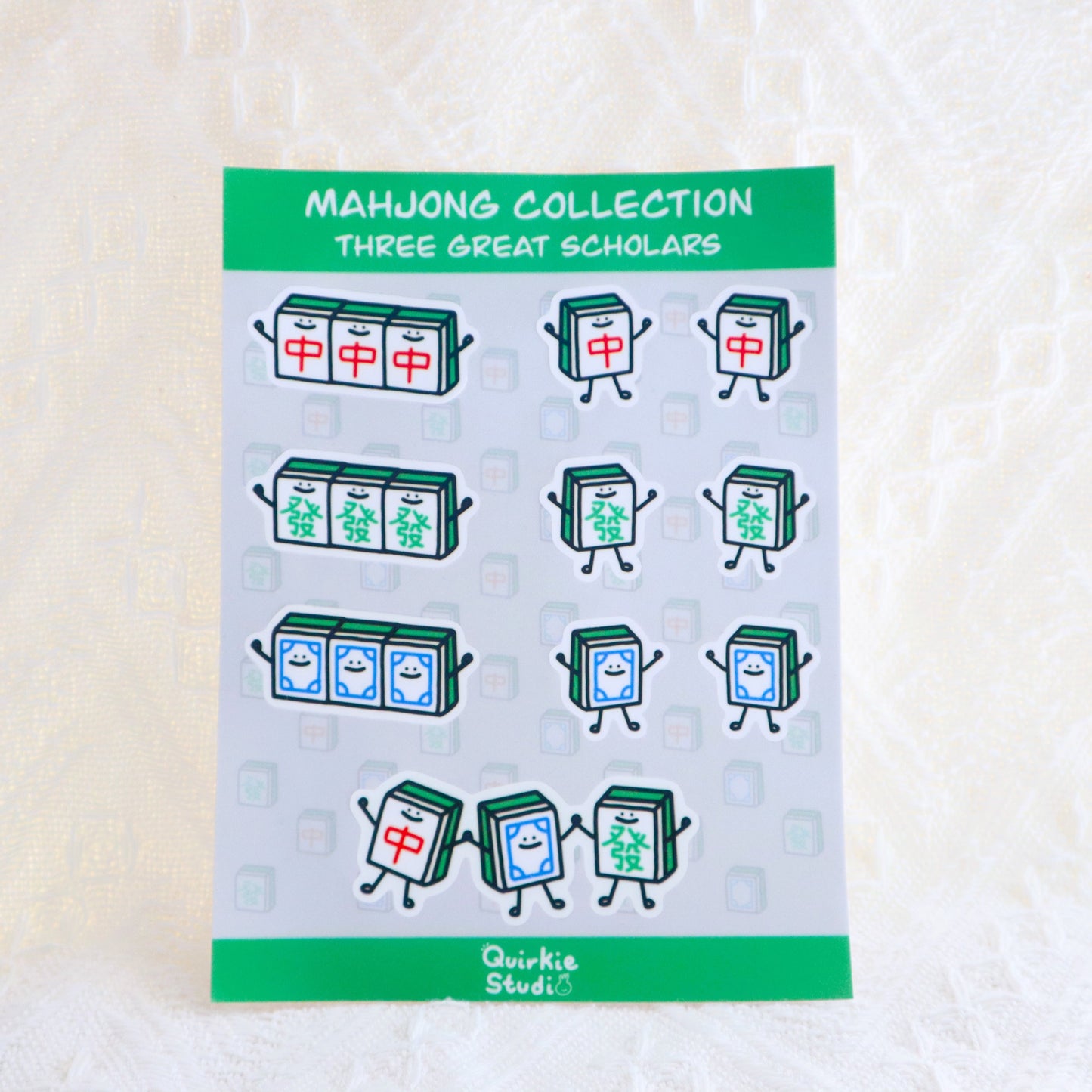 Three Great Scholars (大三元) Sticker Sheet