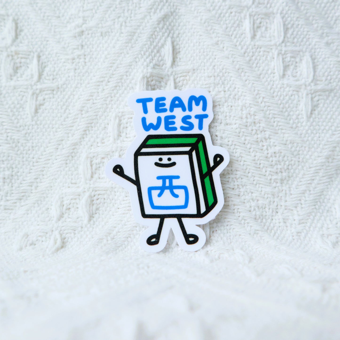 Team West (西) Mahjong Sticker