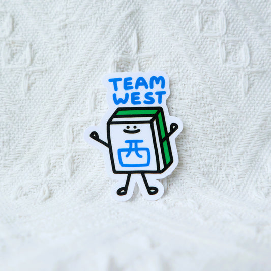 Team West (西) Mahjong Sticker