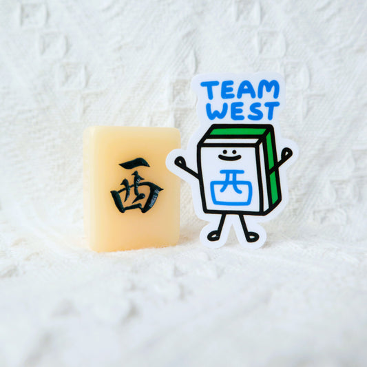 Team West (西) Mahjong Sticker